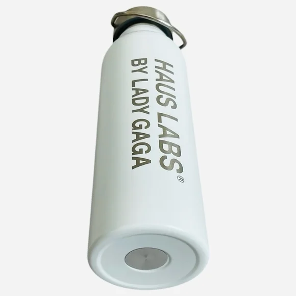 Haus Labs Lady Gaga White Insulated Water Bottle Stainless Steel Reusable Tumble - Picture 4 of 4